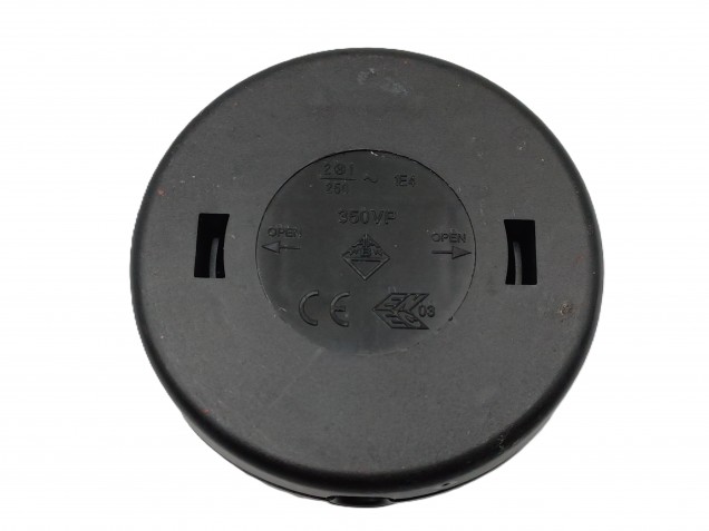 Inline floor or table lamp switch in black 2 or 3 core