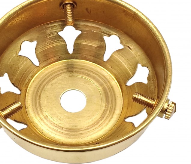 BRASS LAMPSHADE HOLDER 2 1~4 - 10mm centre hole