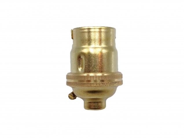 Brass plated Bulb holder Lamp Holder BC B22 PLAIN SKIRT