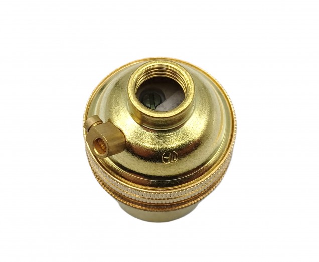 bulb-lamp holder BC - B22 3 part earthed Threaded Skirt