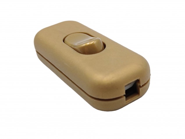 Inline torpedo lamp switch light switch 2 or 3 core gold