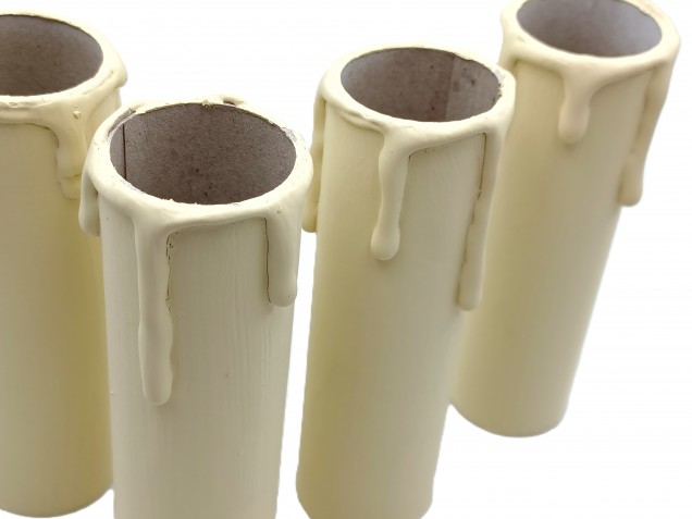Candle Tubes Cream Drip Card 100mm x 26mm