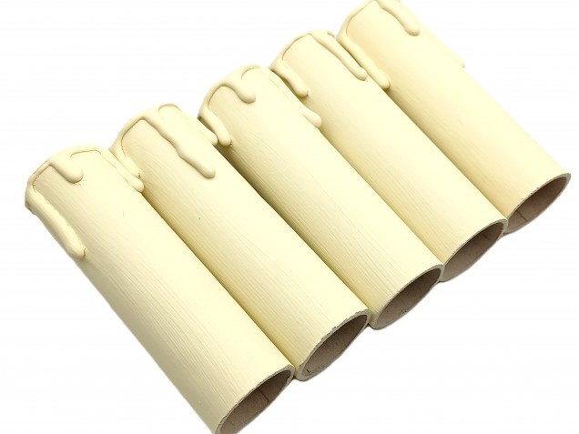 Candle Tubes Cream Drip Card 100mm x 26mm