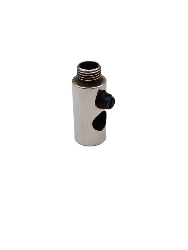 Solid Brass Nickel plated Cord Grip 10mm Female to 10mm Male Side Entry Grub Screw