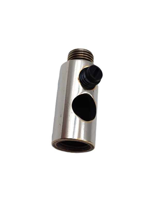 Solid Brass Nickel plated Cord Grip 10mm Female to 10mm Male Side Entry Grub Screw