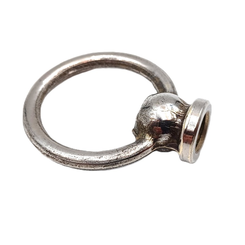 Chandelier hook closed loop solid brass nickel plated 10mm base thread