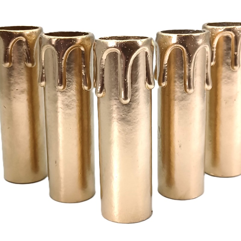 Candle Tube Gold Drip Card 85mm x 22mm 