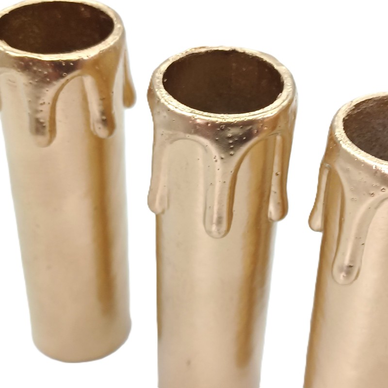 Candle Tube Gold Drip Card 85mm x 22mm 