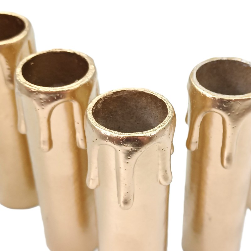 Candle Tube Gold Drip Card 85mm x 22mm 