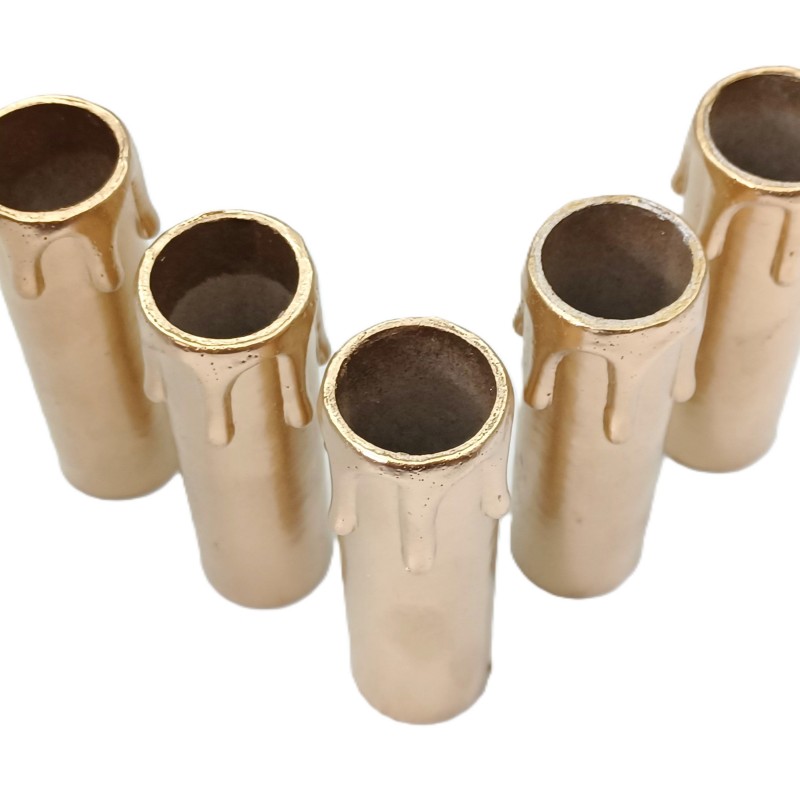 Candle Tube Gold Drip Card 85mm x 22mm 