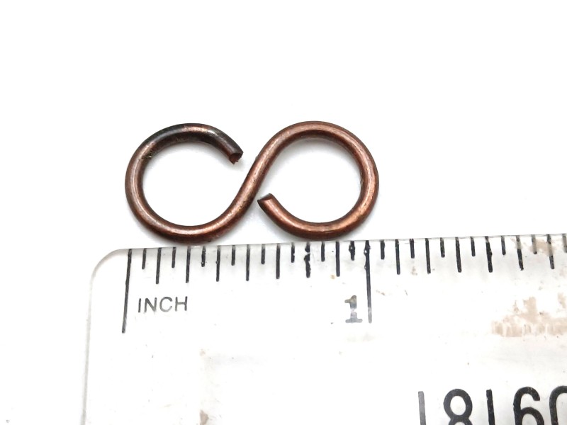 S hooks antique plated steel antique brass effect 3 pack