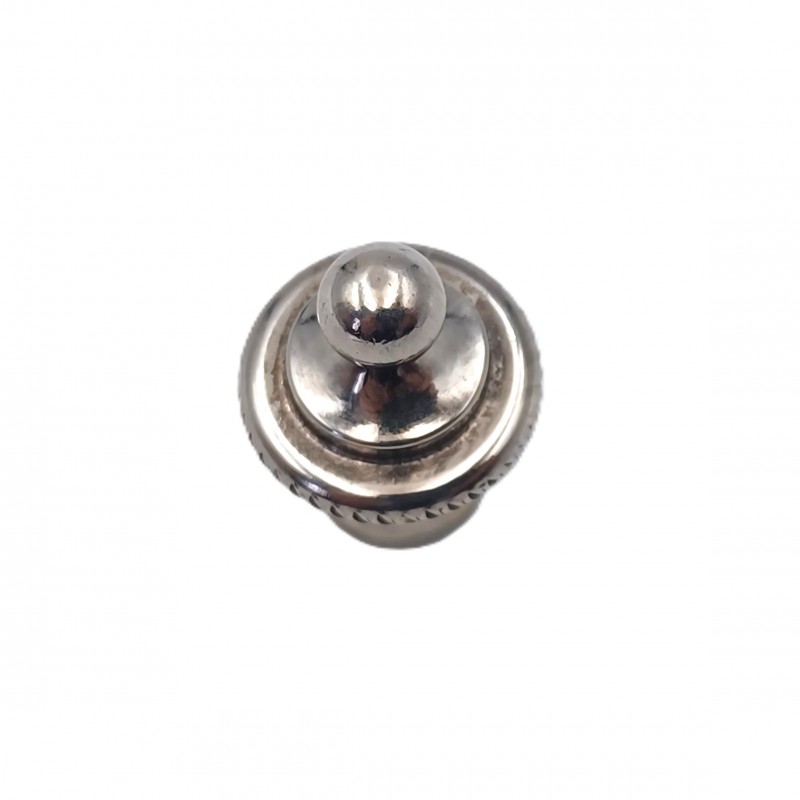 Nickel plated brass rope edge finial for lighting and chandeliers 