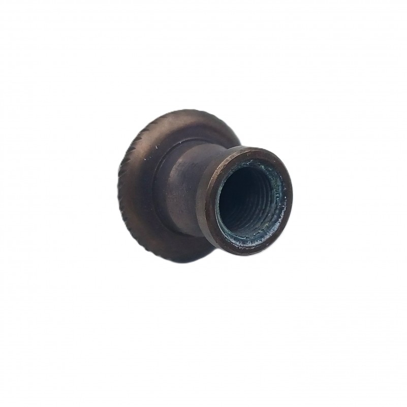 Old dark bronze rope edge finial for lighting and chandeliers 