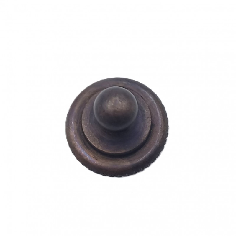 Old dark bronze rope edge finial for lighting and chandeliers 