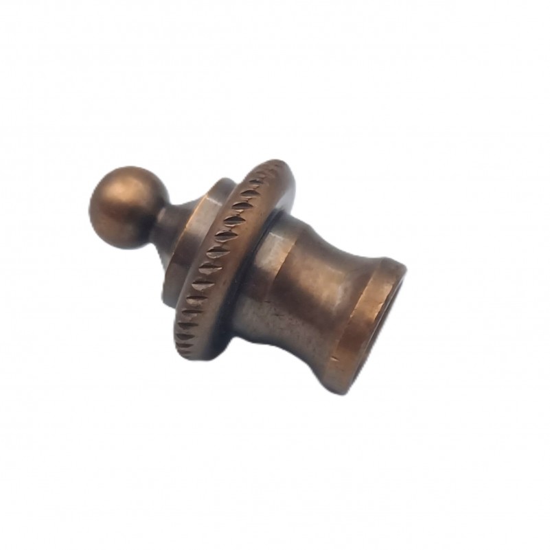 Antique brass rope edge finial for lighting and chandeliers