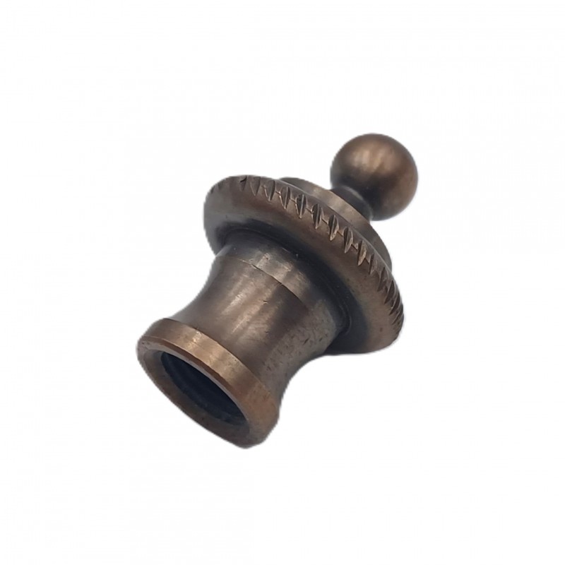 Antique brass rope edge finial for lighting and chandeliers