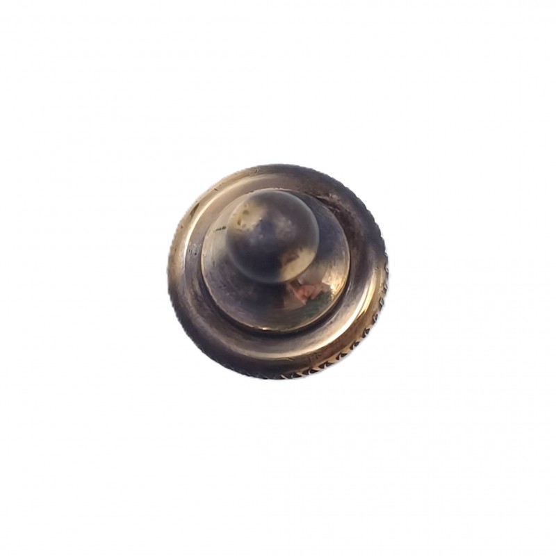 Brushed antique brass rope edge finial for lighting and chandeliers 