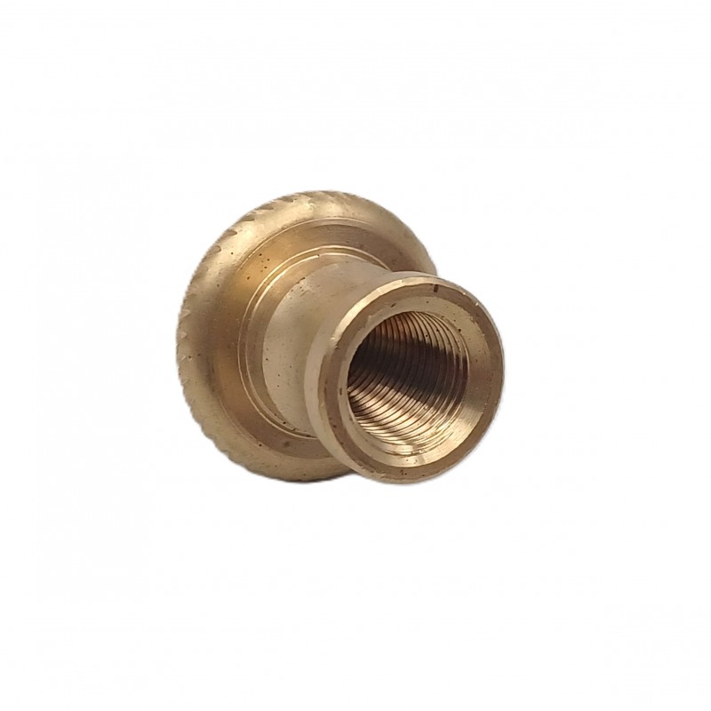 CHANDELIER ROPE EDGE FINIAL CAST BRASS 10MM THREAD