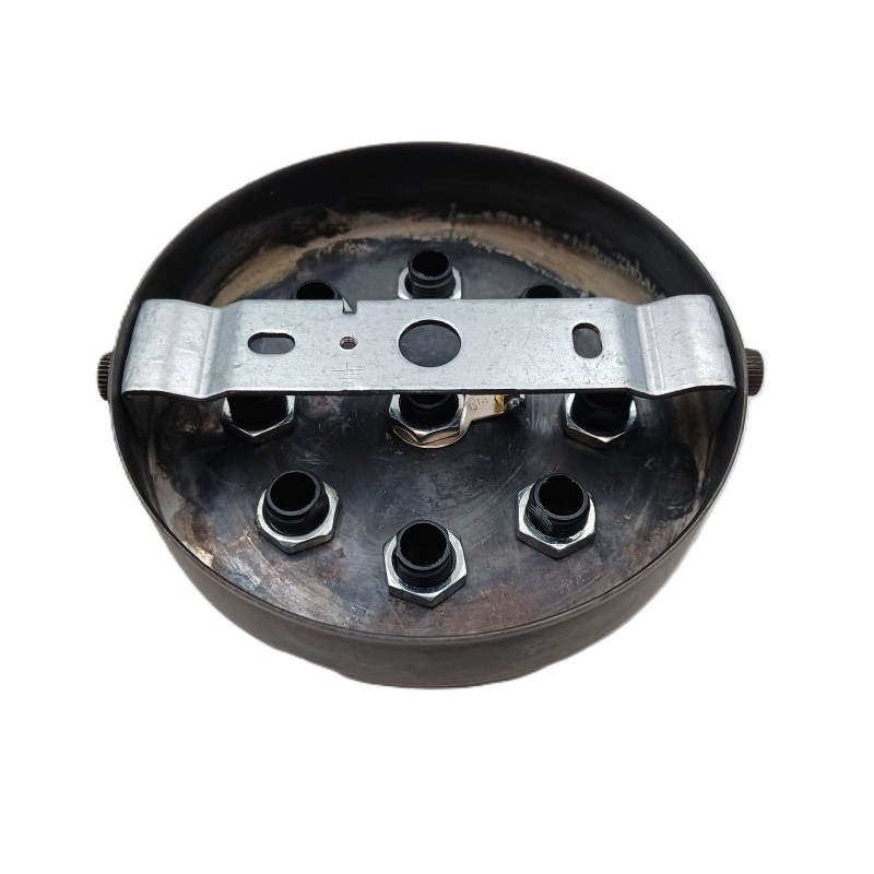 Multi cord grip metal ceiling rose dark antique finish 9 way with strap and nuts