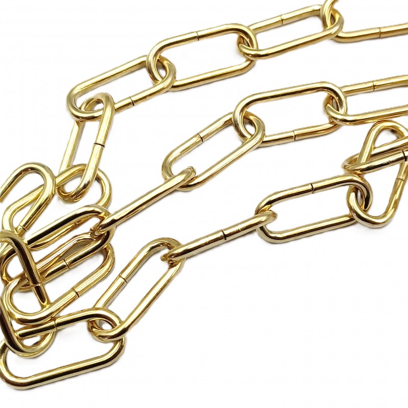 CHANDELIER CHAIN POLISHED BRASS EFFECT 10 KGS MAX 