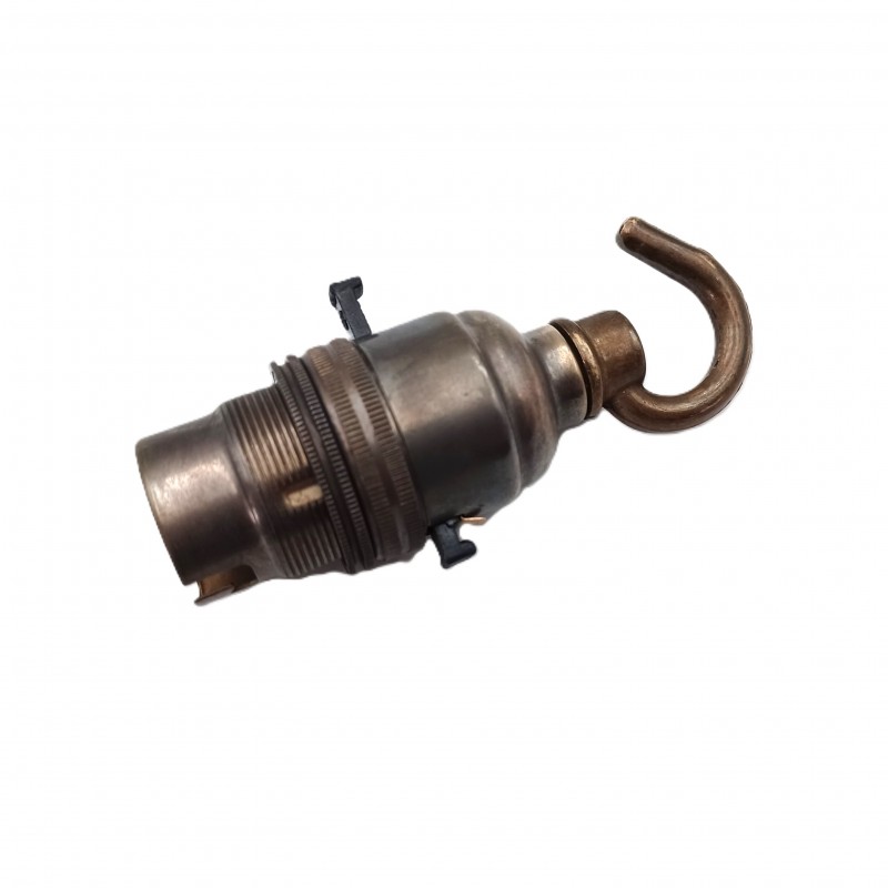 switched hook lampholder various finishes B22 large standard bayonet cap