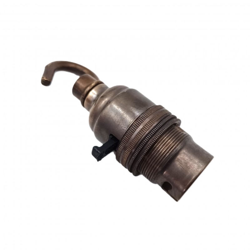 switched hook lampholder various finishes B22 large standard bayonet cap