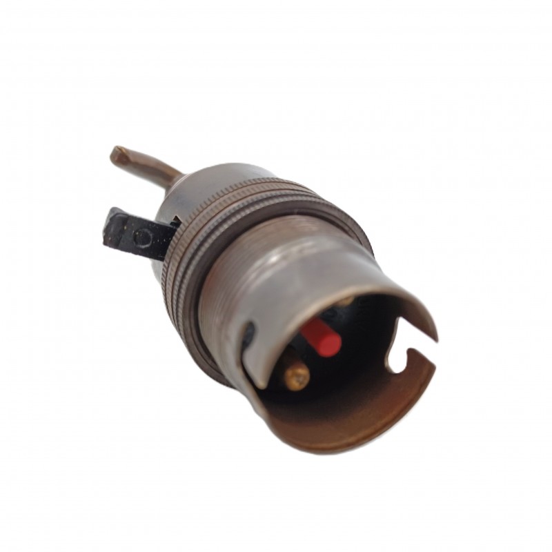 switched hook lampholder various finishes B22 large standard bayonet cap