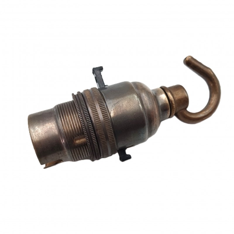 switched hook lampholder various finishes B22 large standard bayonet cap