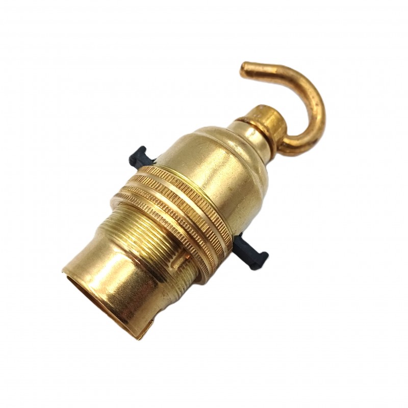 switched hook lampholder various finishes B22 large standard bayonet cap