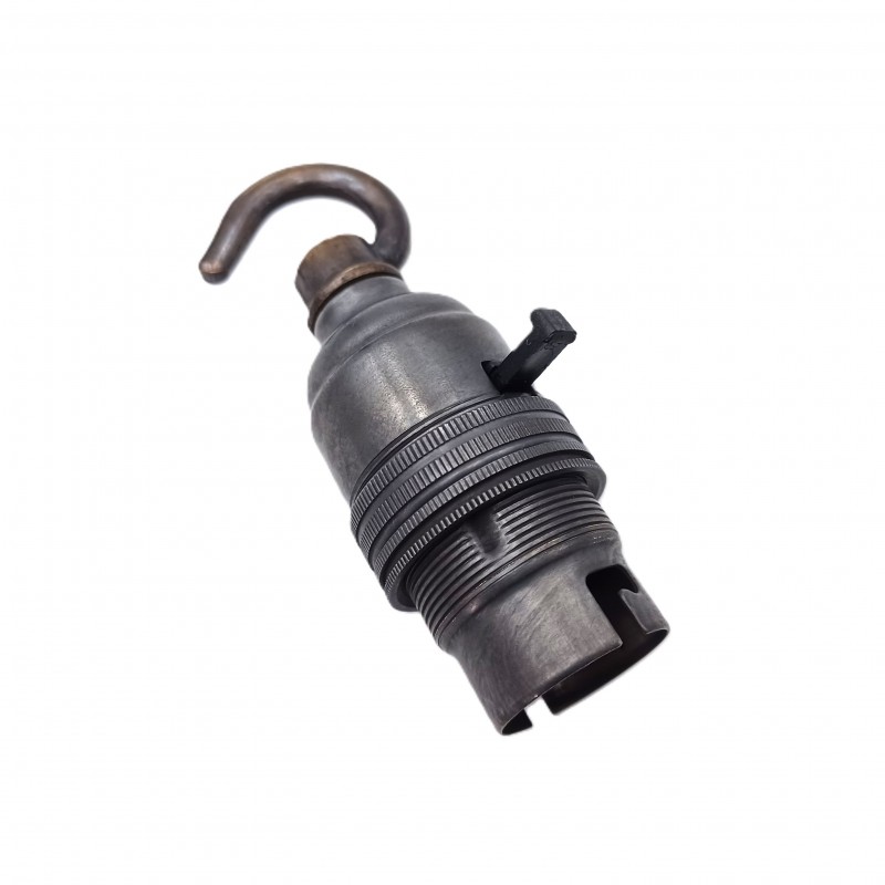 switched hook lampholder various finishes B22 large standard bayonet cap