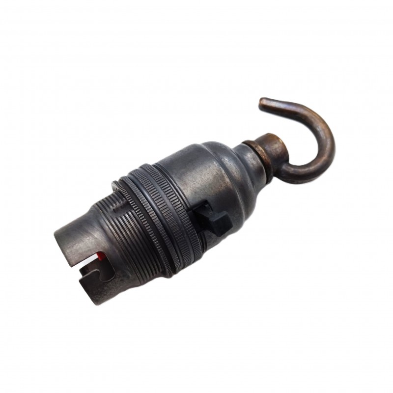 switched hook lampholder various finishes B22 large standard bayonet cap