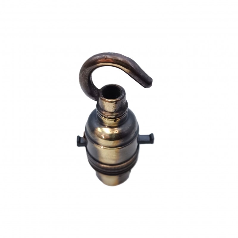 switched hook lampholder various finishes B22 large standard bayonet cap