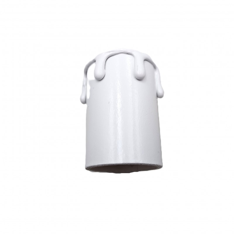 Hand made Candle Tubes for chandeliers white coloured drip Card 50mm x 32mm internal 