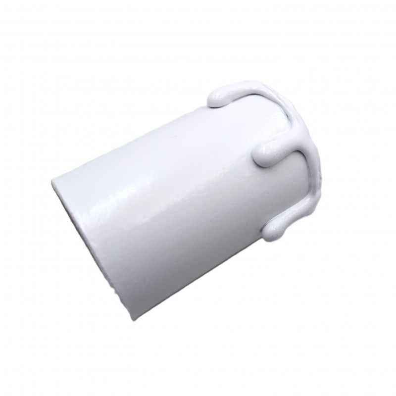 Hand made Candle Tubes for chandeliers white coloured drip Card 50mm x 32mm internal 