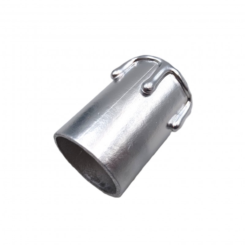 Hand made Candle Tubes for chandeliers silver coloured drip Card 50mm x 32mm internal