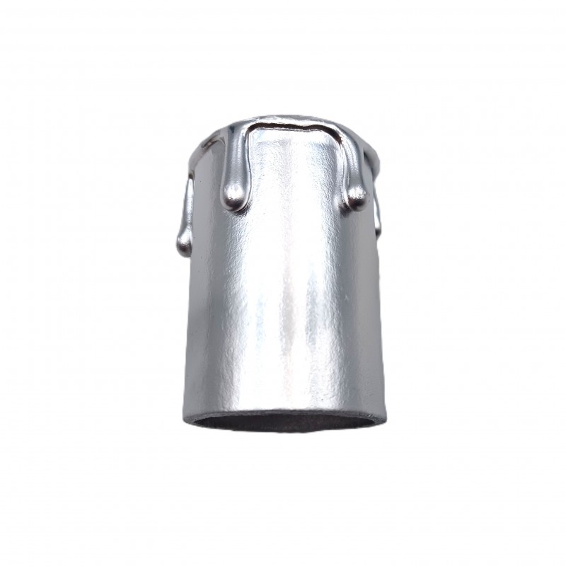 Hand made Candle Tubes for chandeliers silver coloured drip Card 50mm x 32mm internal