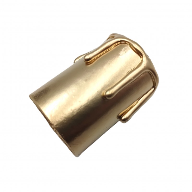 Hand made Candle Tubes for chandeliers gold coloured drip Card 50mm x 32mm internal 