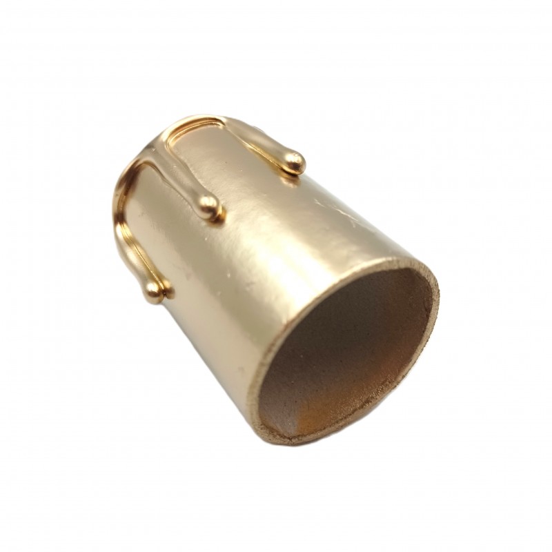 Hand made Candle Tubes for chandeliers gold coloured drip Card 50mm x 32mm internal 