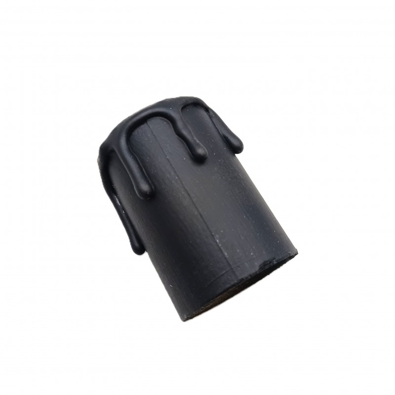 Hand made Candle Tubes for chandeliers black coloured drip Card 50mm x 32mm internal