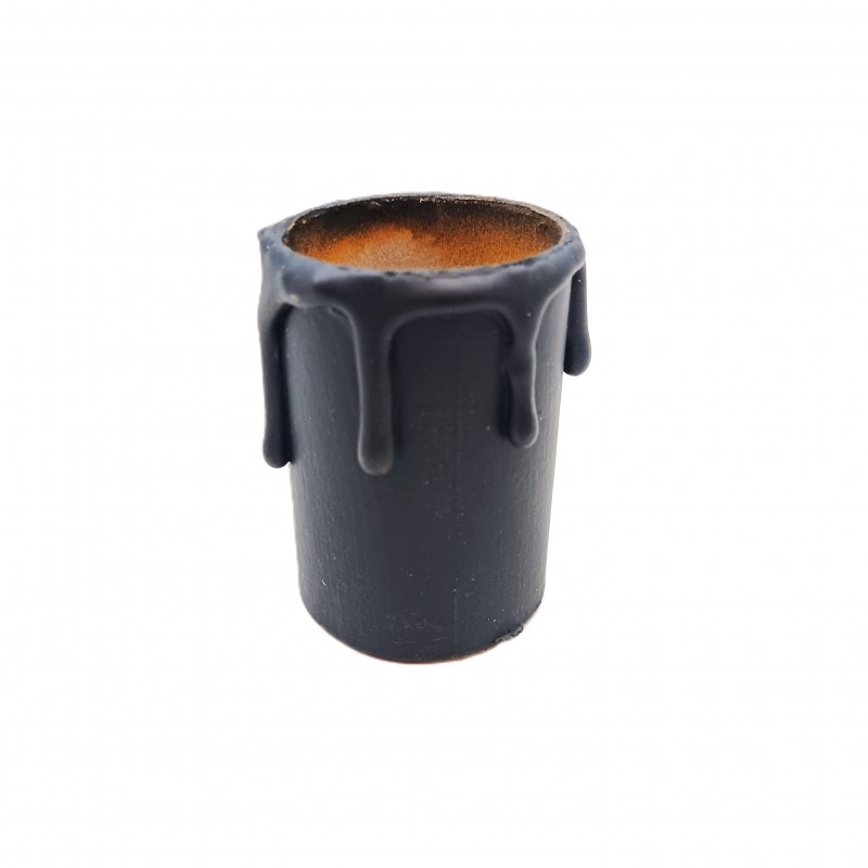 Hand made Candle Tubes for chandeliers black coloured drip Card 50mm x 32mm internal
