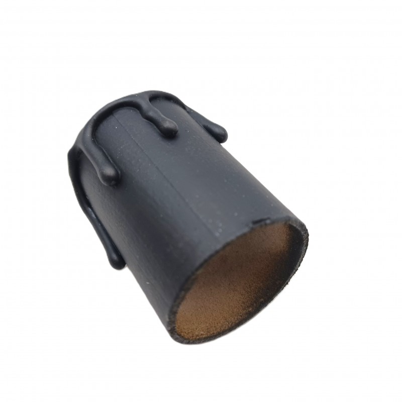 Hand made Candle Tubes for chandeliers black coloured drip Card 50mm x 32mm internal