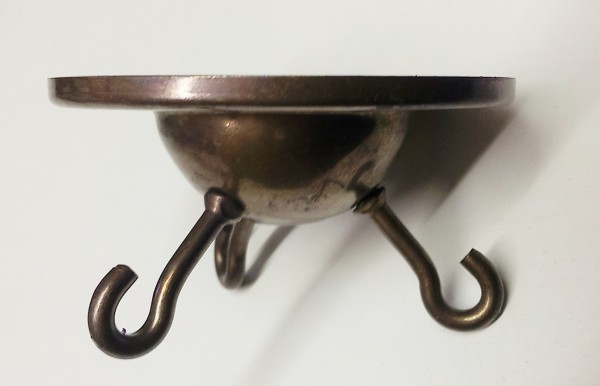 Triple Hook Ceiling Plate For Light Suspension Fitting
