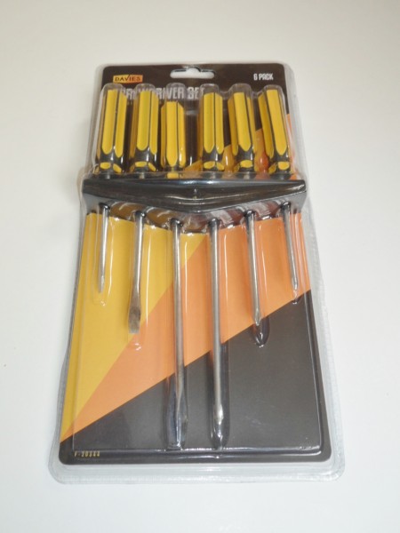 6 Pack screwdriver set