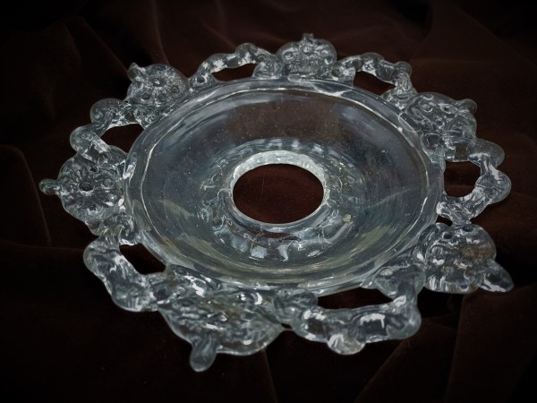Antique Italian Chandelier glass dish