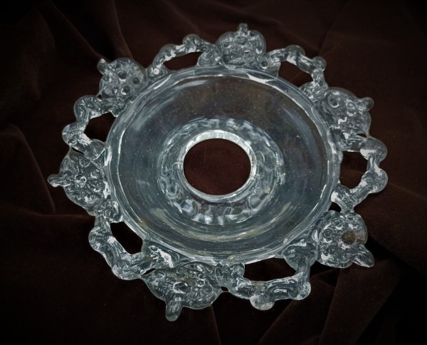 Antique Italian Chandelier glass dish