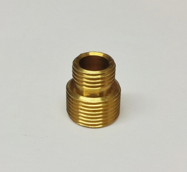 SOLID BRASS REDUCER 13MM MALE TO 10MM MALE THREAD