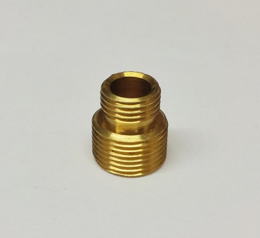 SOLID BRASS REDUCER 13MM MALE TO 10MM MALE THREAD