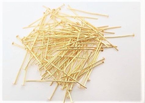 10,000 arts and craft pins 30mm x 0.8mm brass plated Pins 