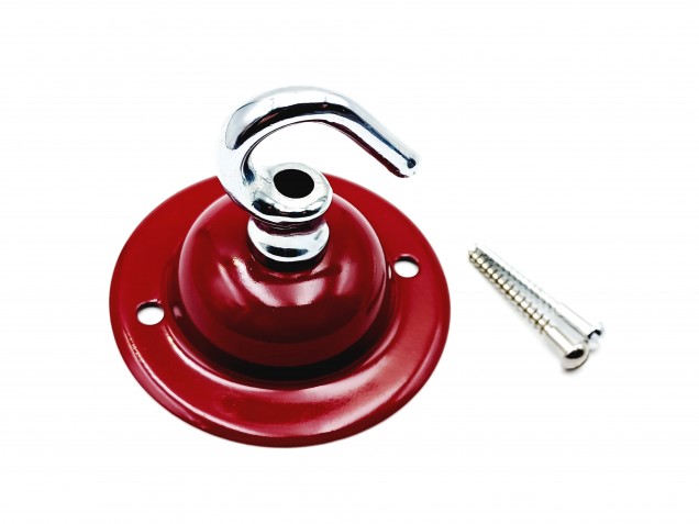 Burgundy and chrome ceiling rose hook large or small with optional chain 