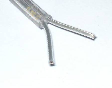 2 Core Flex Mini Clear Electric Cable 0.96mm